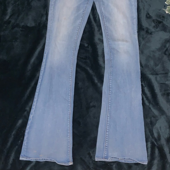 Vintage American Eagle Size0 low-rise bootcut light washed denim - Picture 4 of 4